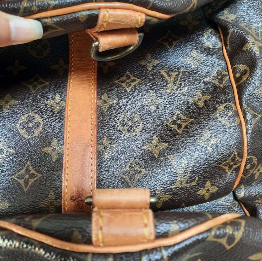 LOUIS VUITTON KEEPALL BANDOULIERE 55 TRAVEL BAG MONOGRAM M41414 VI8910 - Picture 14 of 16